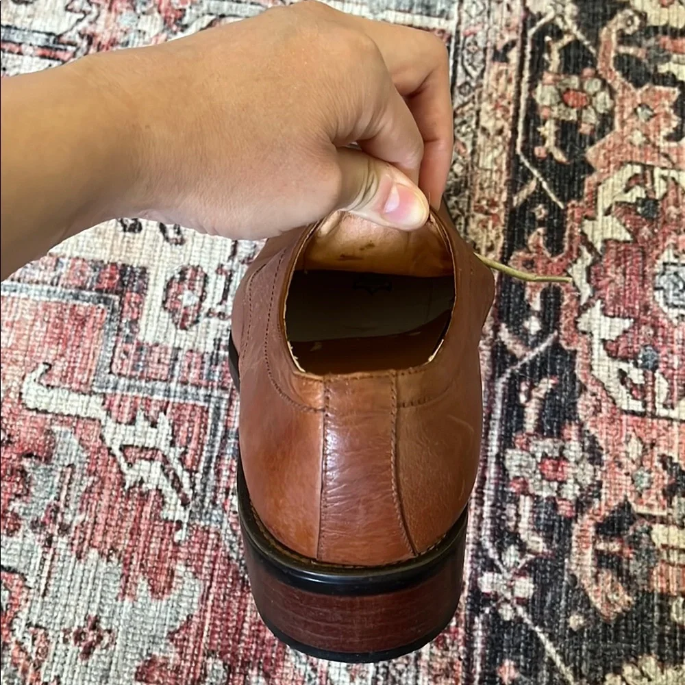 LD. Boss Tan Brown Oxford Men Shoes - Picture 14 of 17